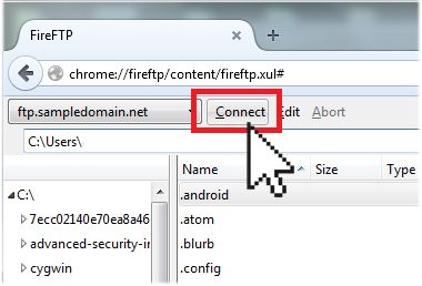 connect fireFTP