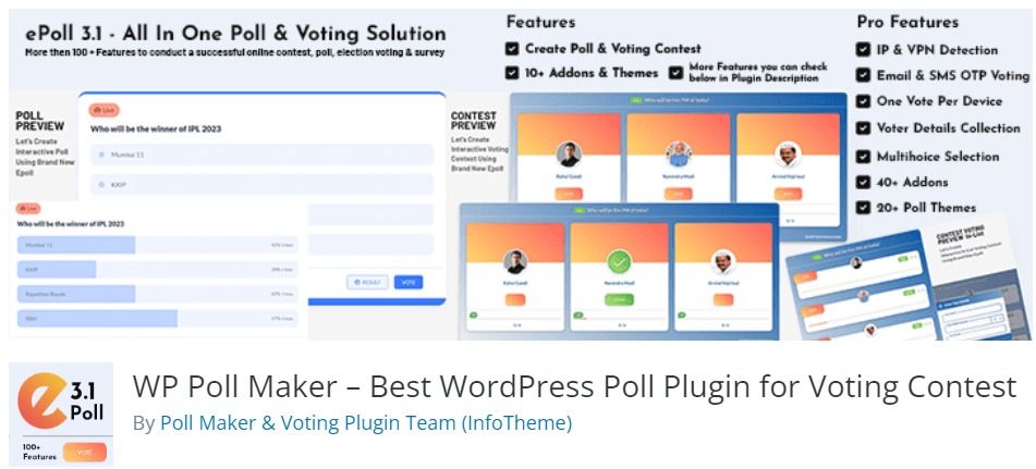 Free WordPress Plugin: WP Poll Maker