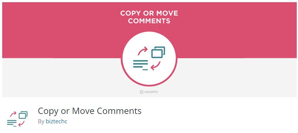Free WordPress Plugin: Copy or Move Comments