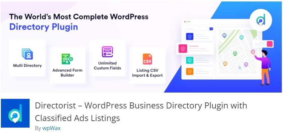 Free WordPress Plugin: Directorist – WordPress Business Directory Plugin with Classified Ads Listings