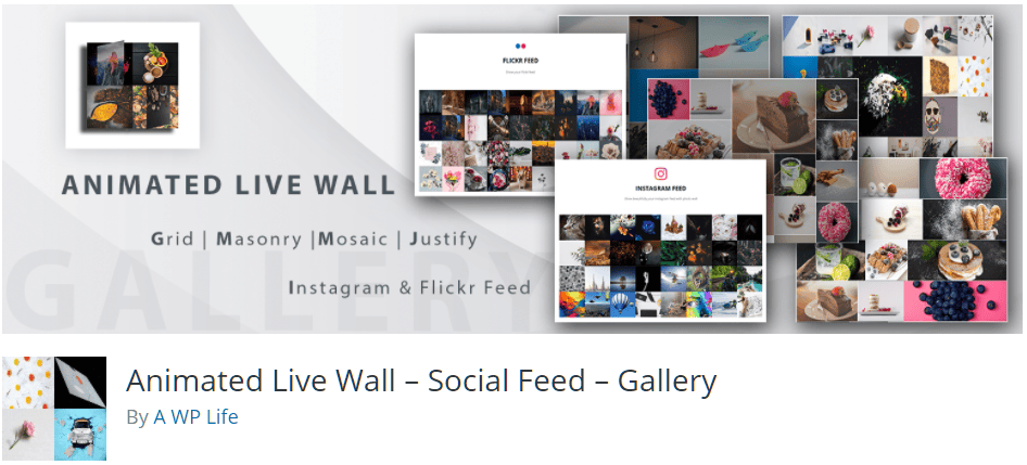 Free WordPress Plugin: Animated Live Wall – Social Feed – Gallery