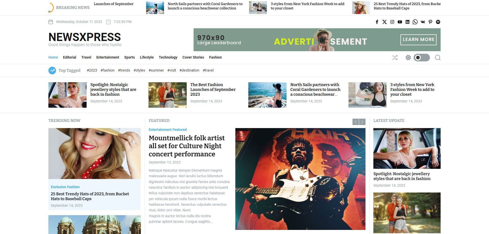 Free WordPress Theme: NewsXpress