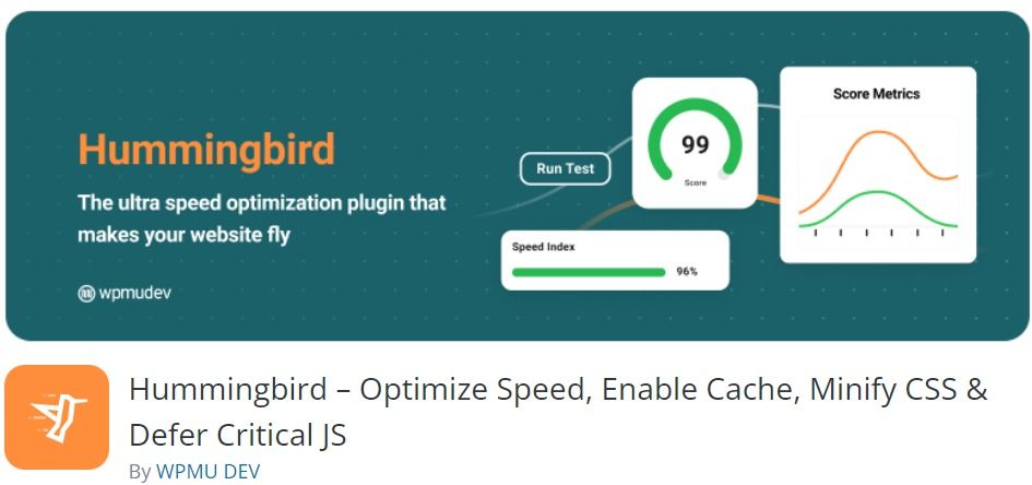 Free WordPress Plugin: Hummingbird – Optimize Speed, Enable Cache, Minify CSS & Defer Critical JS