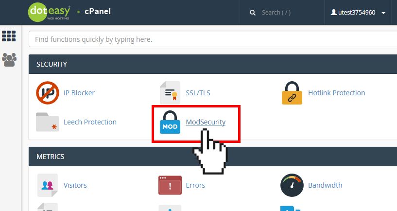 cPanel Modsecurity