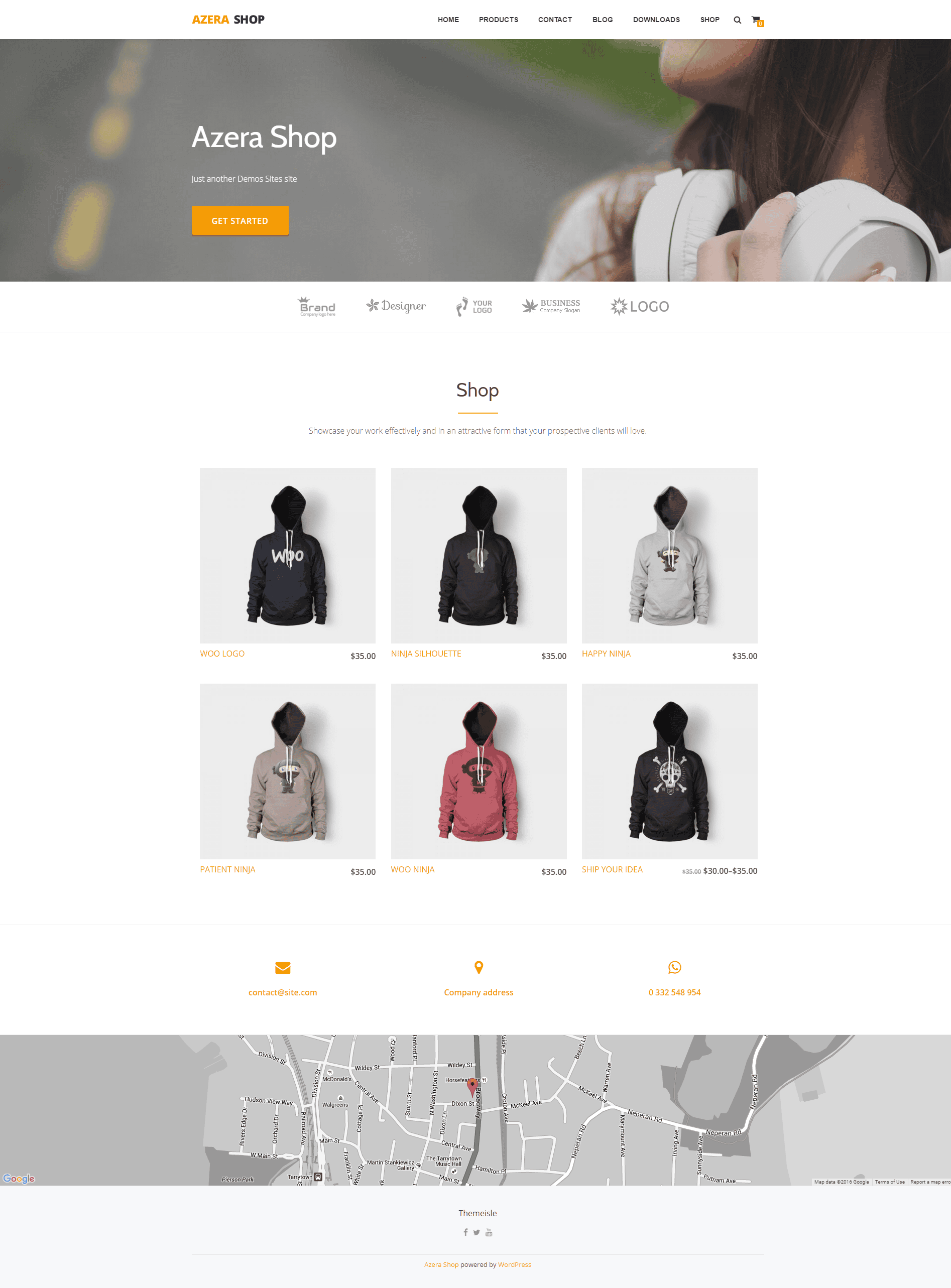 Free WordPress Theme: Azera Shop