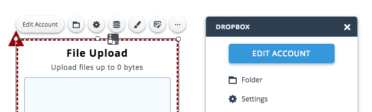 Edit Dropbox Account