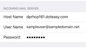 ios incoming mail server
