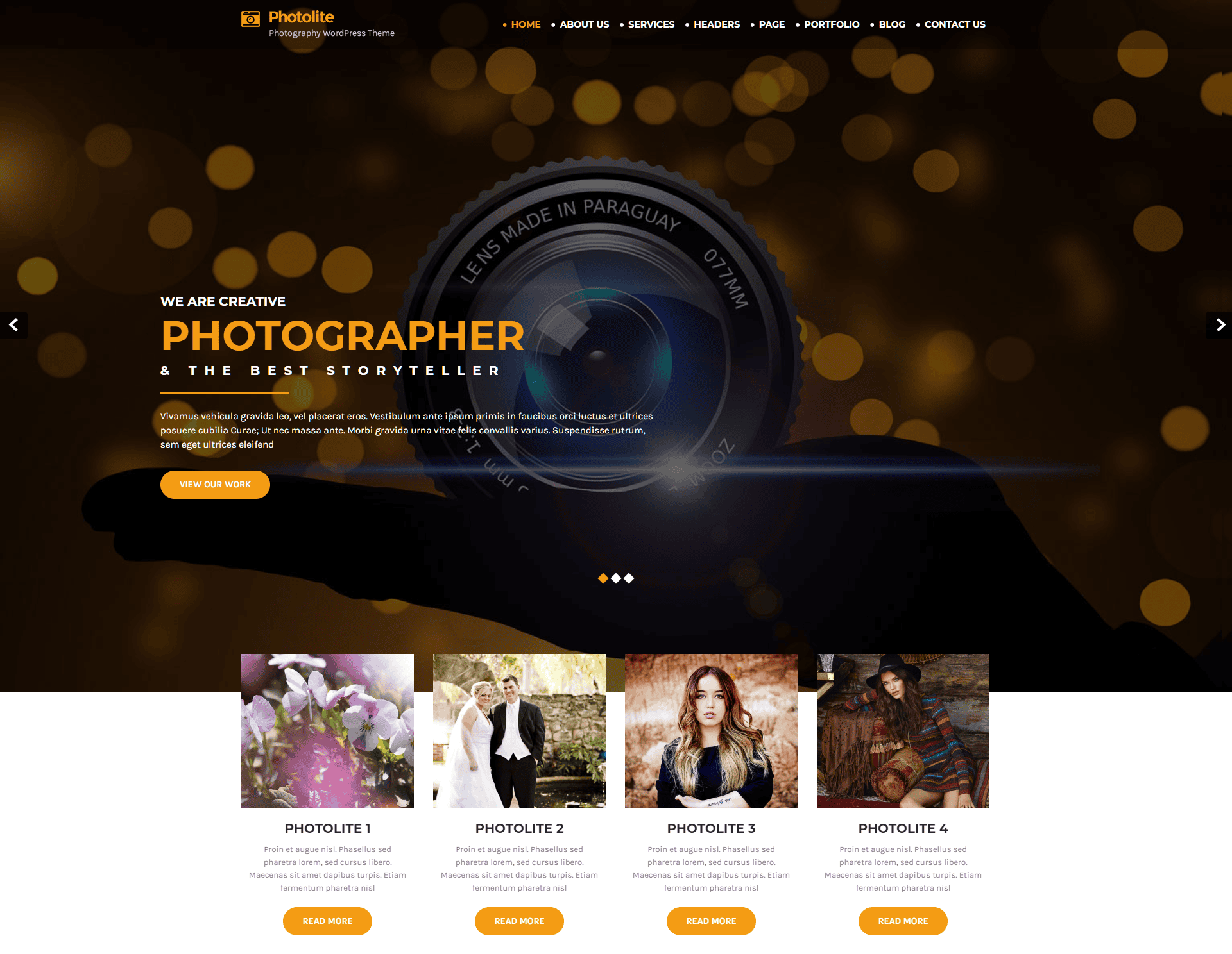 Free WordPress Theme: Photolite