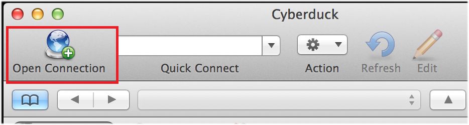 Cyberduck open connection