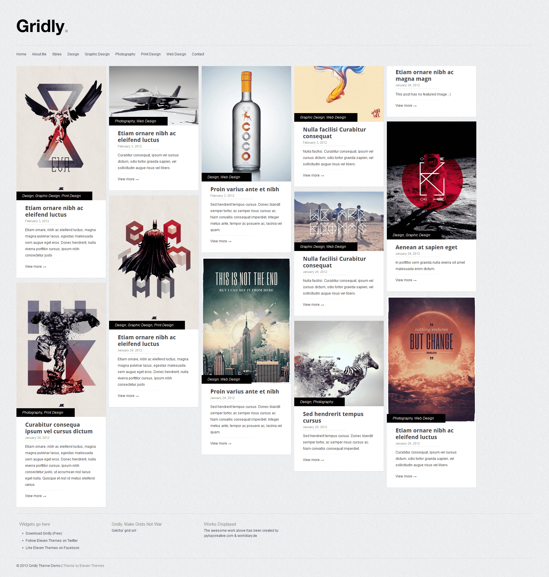 Free WordPress Theme: Gridly