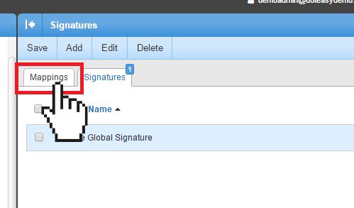 Smartermail Signatures mapping